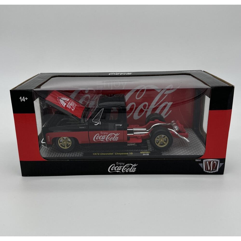 M2 Machines 1:24 Scale Coca Cola Chase 1973 Chevrolet Cheyenne 10